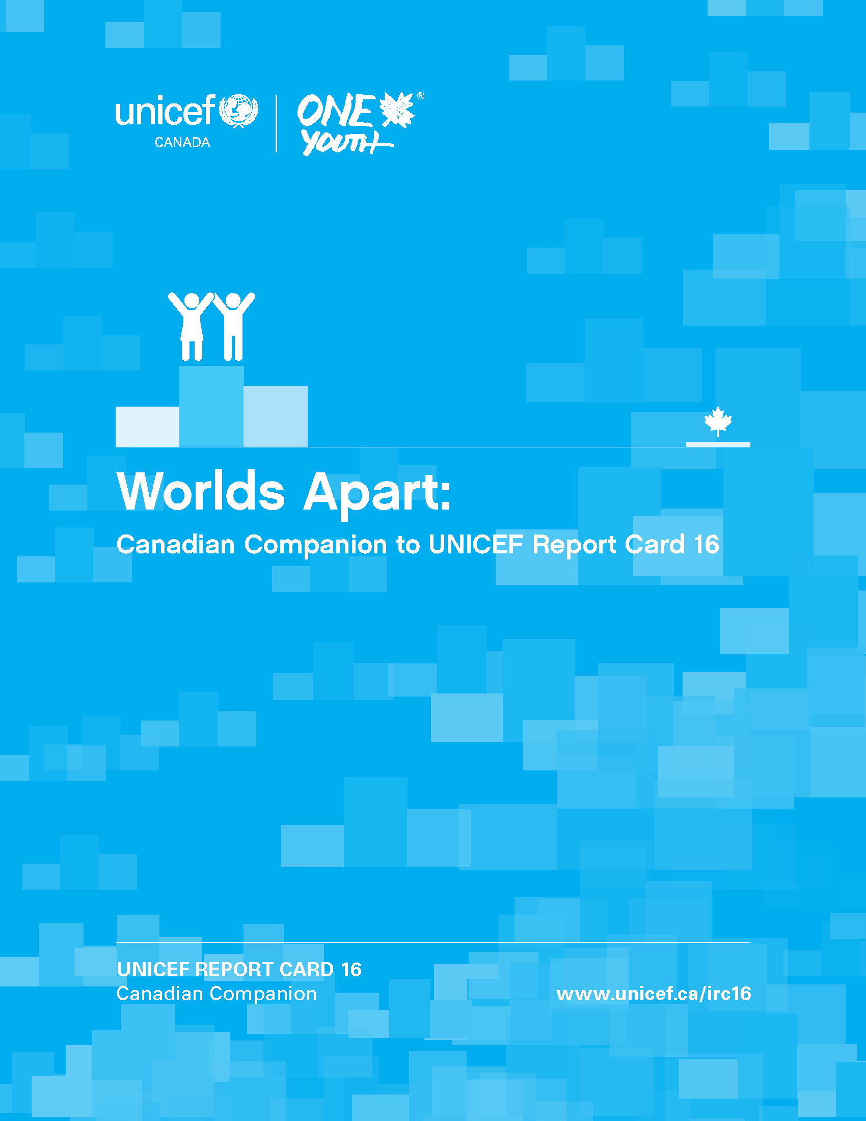 Cover of UNICEF Canadian Companion to Report Card 16. Links to a PDF on UNICEF's website.